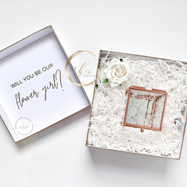 Flower Girl Proposal Jewlery Gift box