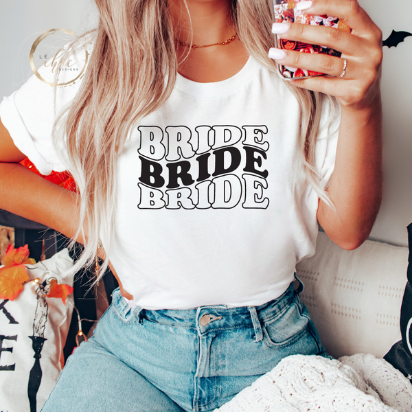 Bride Vibes Tshirt Le Chic Designs