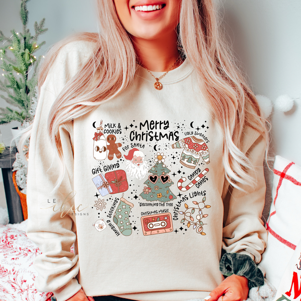 My favourite christmas things crewneck