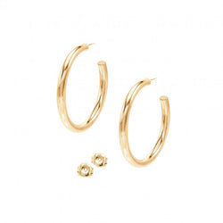 Trendy Gold Hoops-LARGE