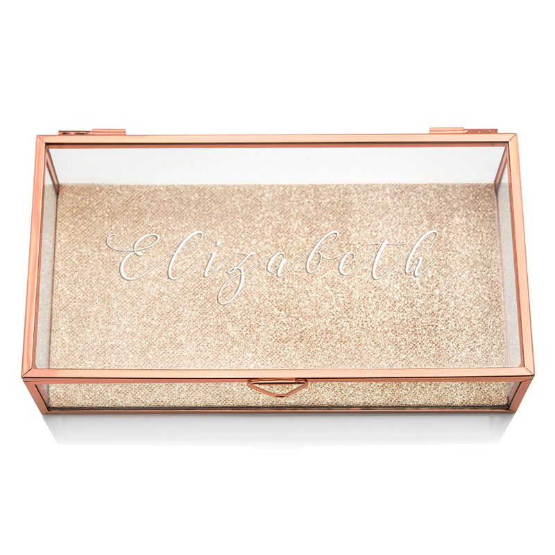 Calligraphy Script Personalized Jewelry Box