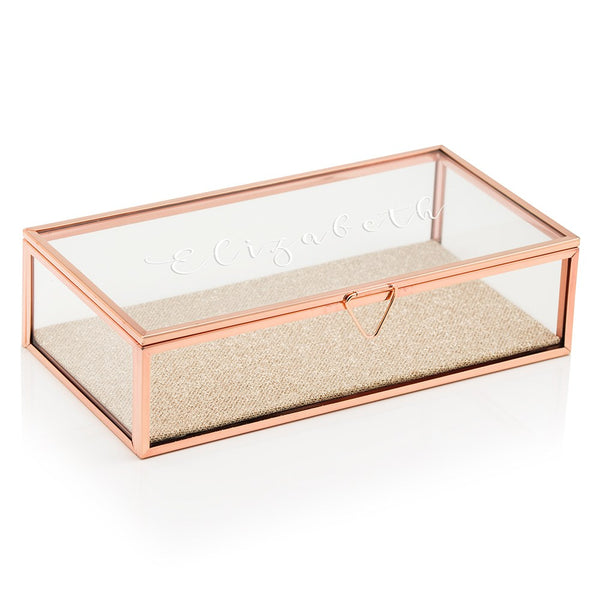 Calligraphy Script Personalized Jewelry Box