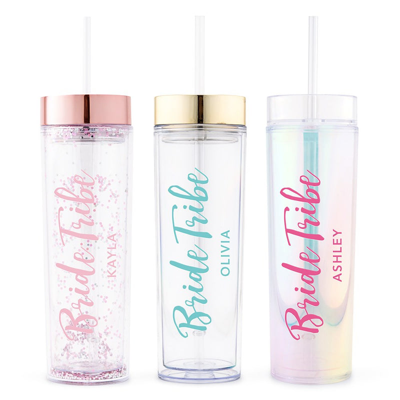 Bride Tribe Script Custom Drink Tumbler