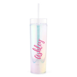 Calligraphy Print Personalized Tumbler