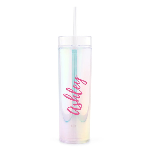 Calligraphy Print Personalized Tumbler