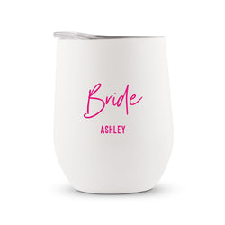 Bride Stemless Stainless Steel Travel Tumbler