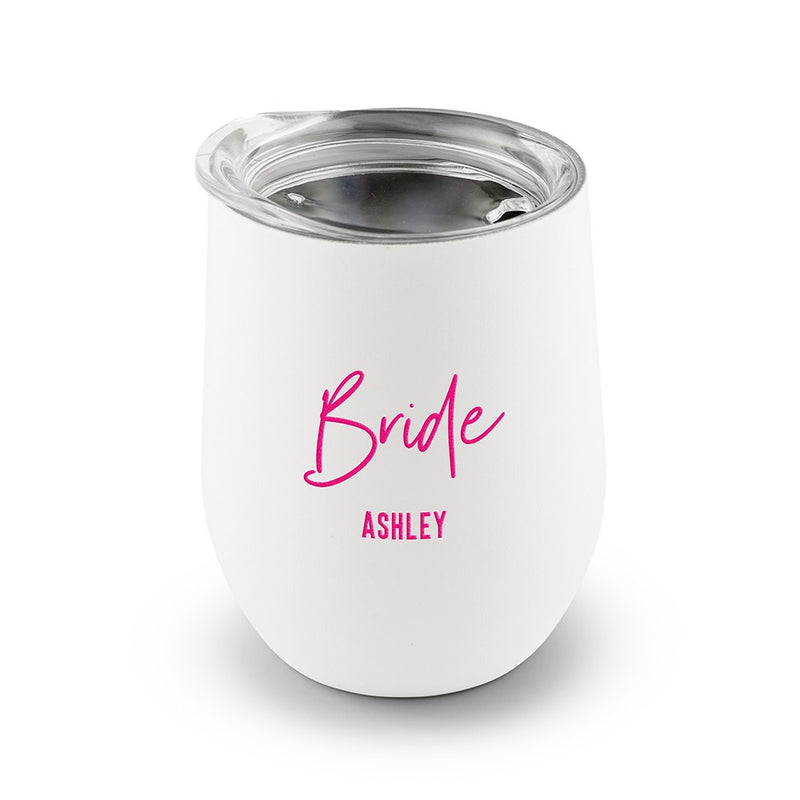 Bride Stemless Stainless Steel Travel Tumbler