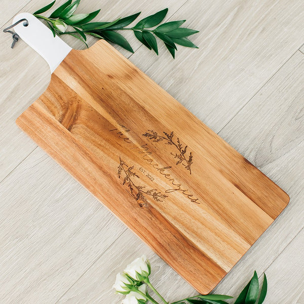 Rustic Chic engraved rectangle cutting board