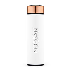 Personalized Stainless Steel Cylinder Travel Bottle - Contemporary Vertical