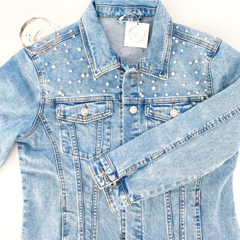 Pearl Chic Jean Jacket