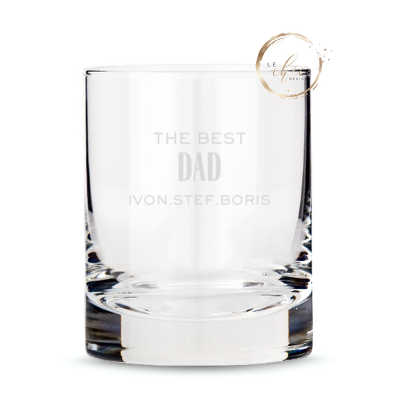 Custom Old Fashioned Whiskey Glass-Father's Day