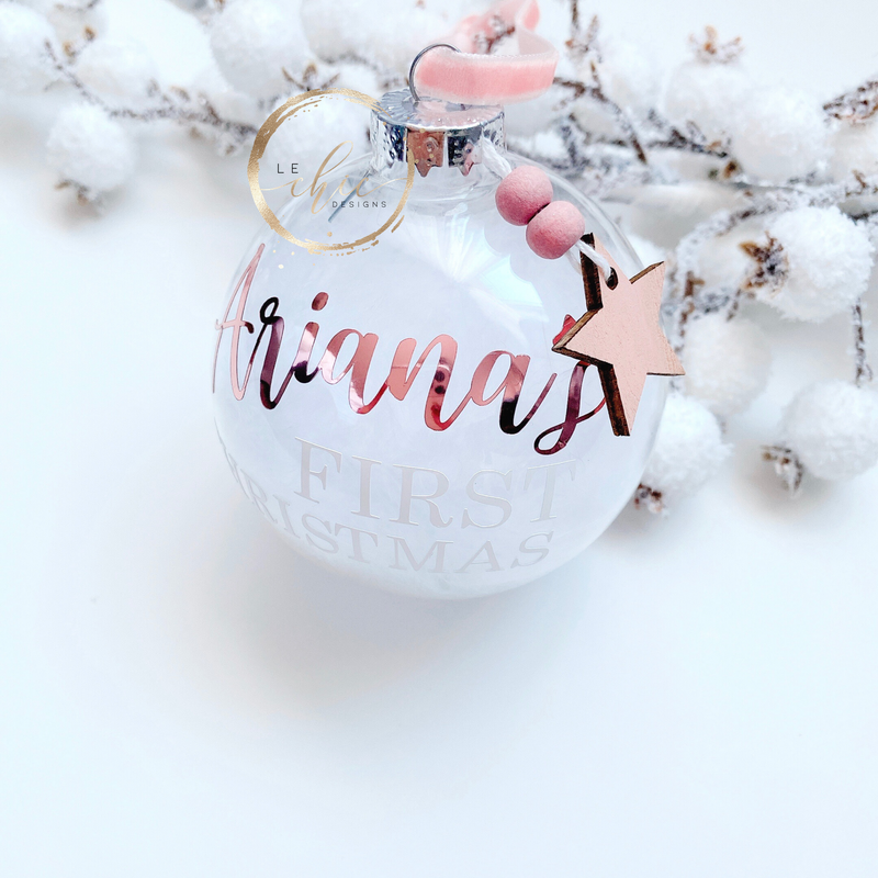 Initial best sale christmas balls