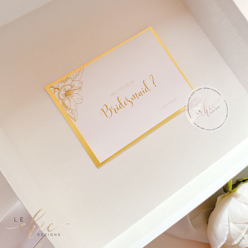 Blushing Glam Bridesmaid Proposal Box