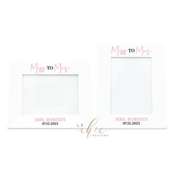 Miss to Mrs Personalized Frame