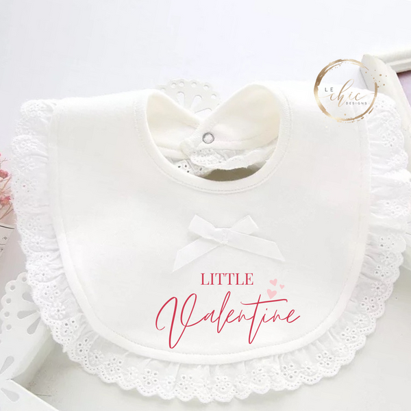 Eyelet Bib detail Valentines day