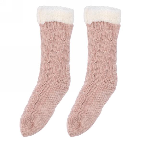 Pink Fluffy slipper socks