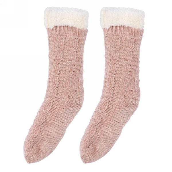 Pink Fluffy slipper socks