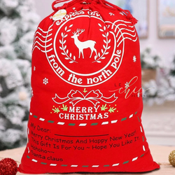 Personalized Red Santa Bag