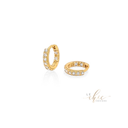 Mini Pave Zircon Huggies