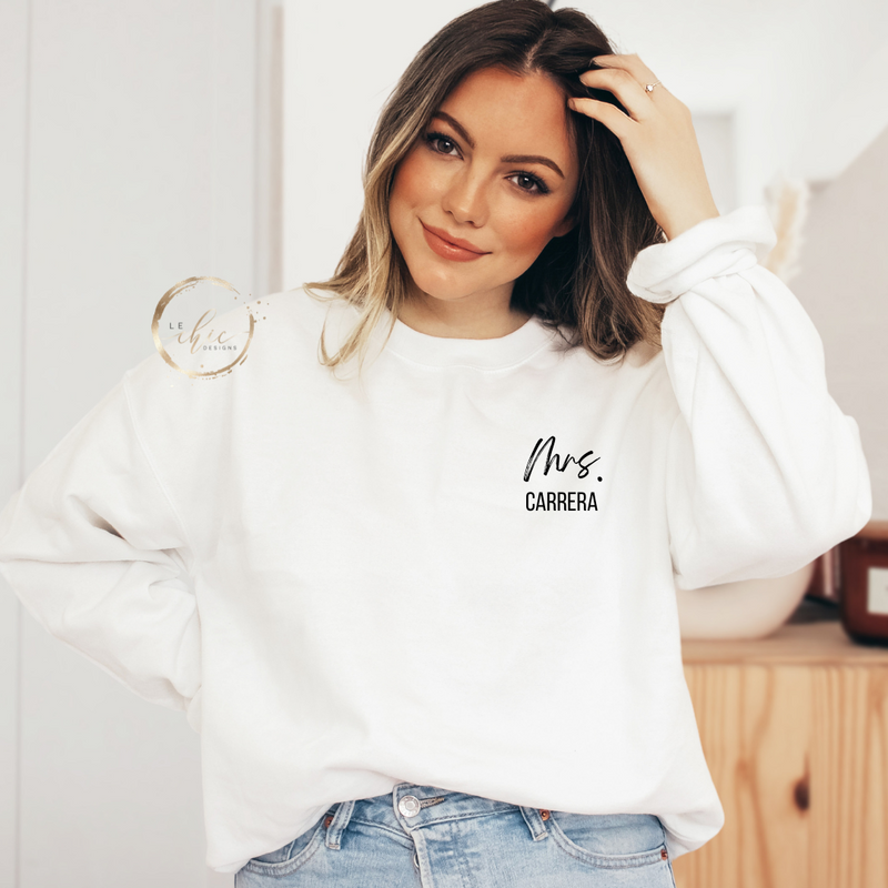 Personalize Mrs. Crewneck