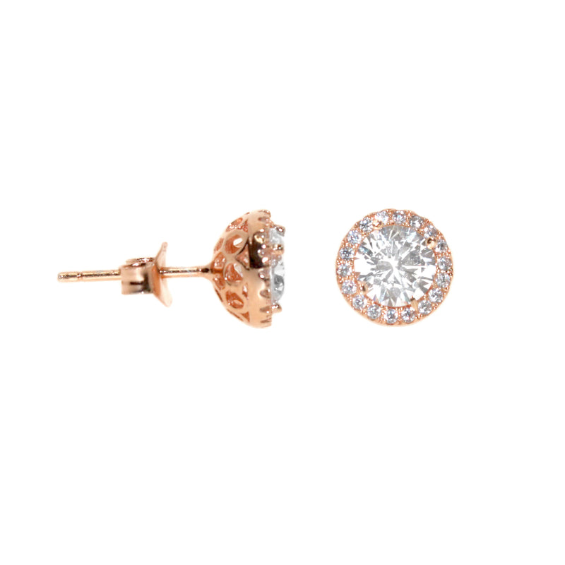 Gemma Halo Earrings for bridesmaids