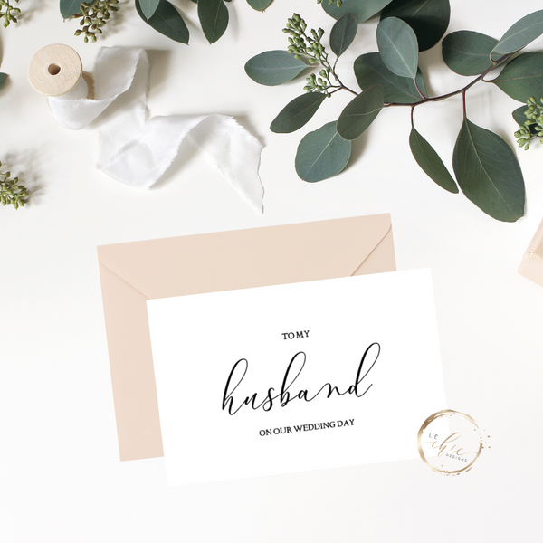 To my husband card