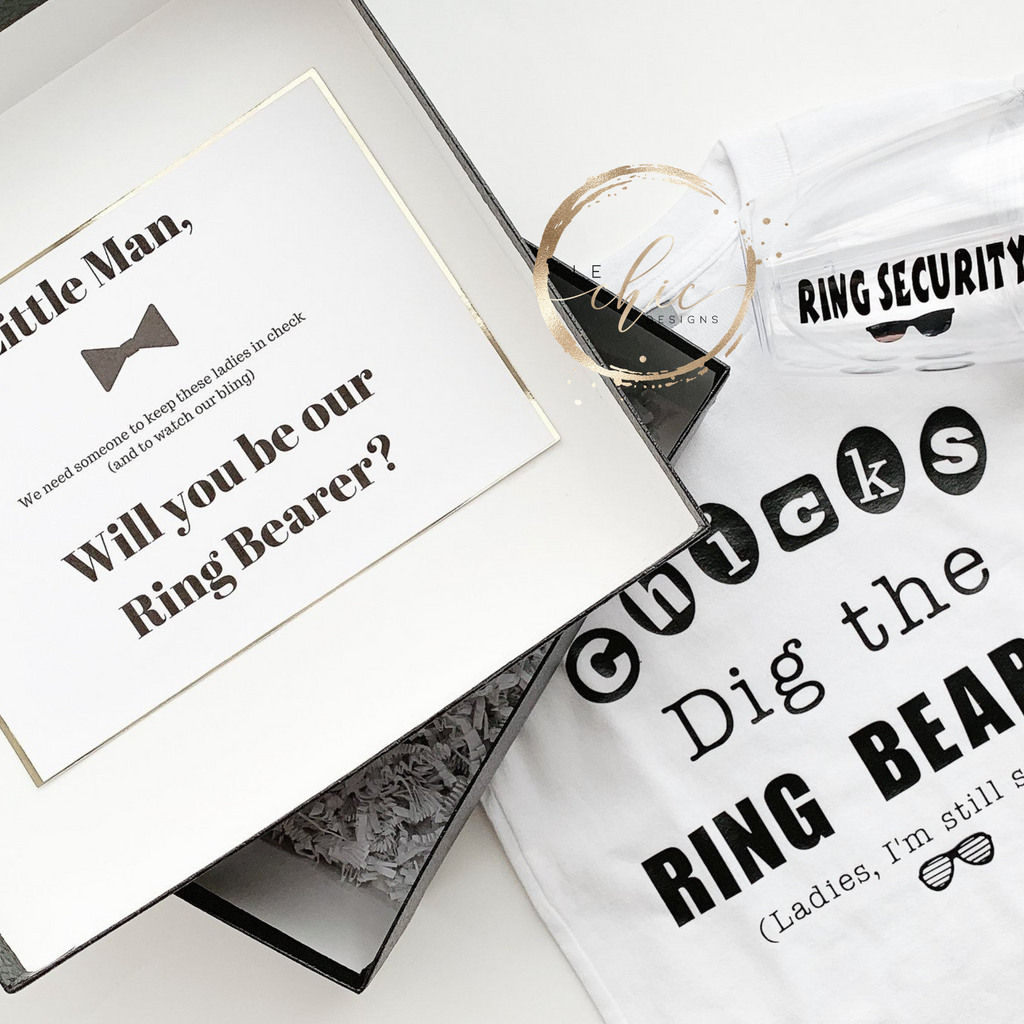 Ring Bearer Proposal Box – Le Chic Designs - Main Image
