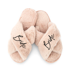 Bride Fluffy Slippers