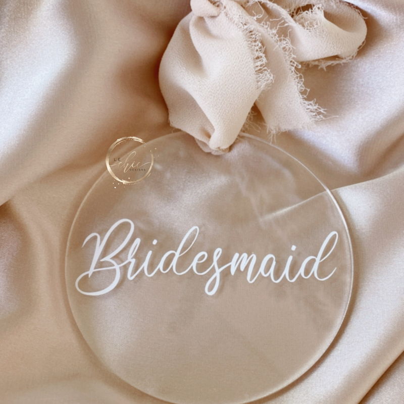 Bridal Party Acrylic Ornament