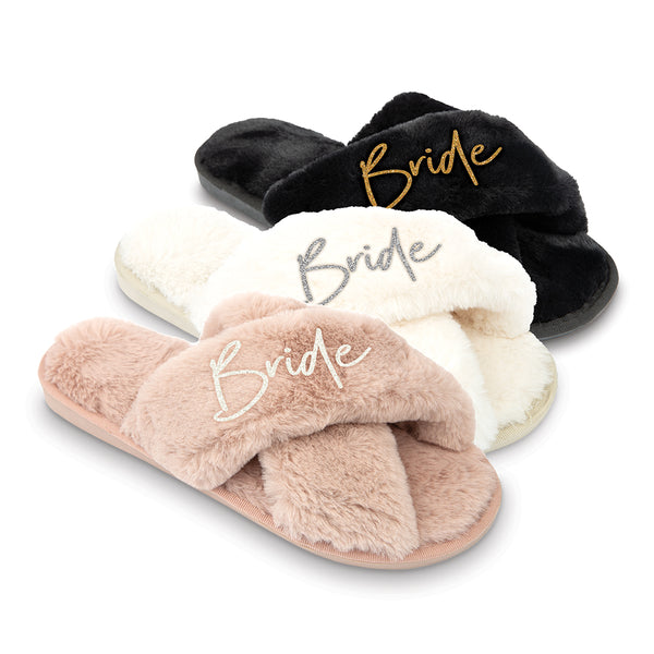 Bride Fluffy Slippers