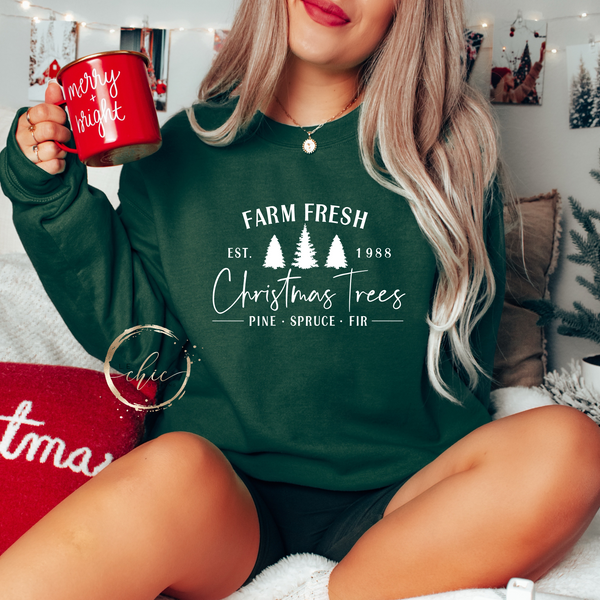 Farm Fresh Trees Crewneck