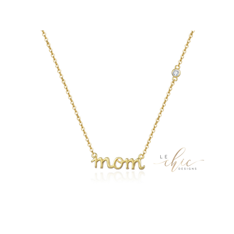 Mom Bezel Necklace