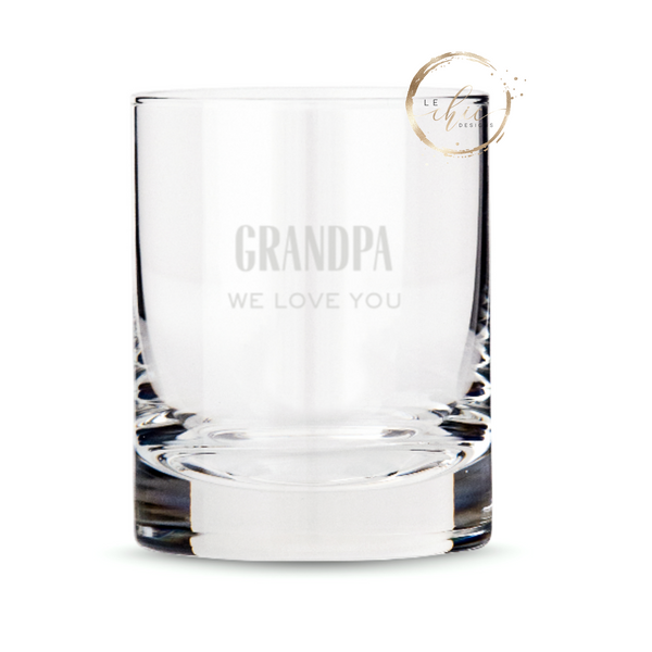 Custom Old Fashioned Whiskey Glass-Father's Day