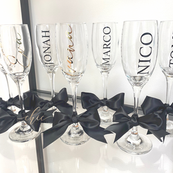 Personalized Champagne Flute