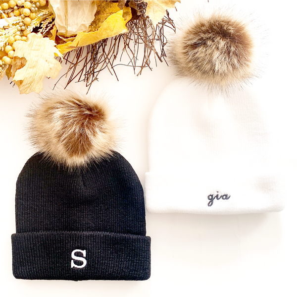 Faux Fur ribbed Toque Hat