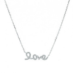 Love Cursive Necklace