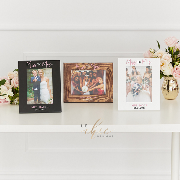 Miss to Mrs Personalized Frame