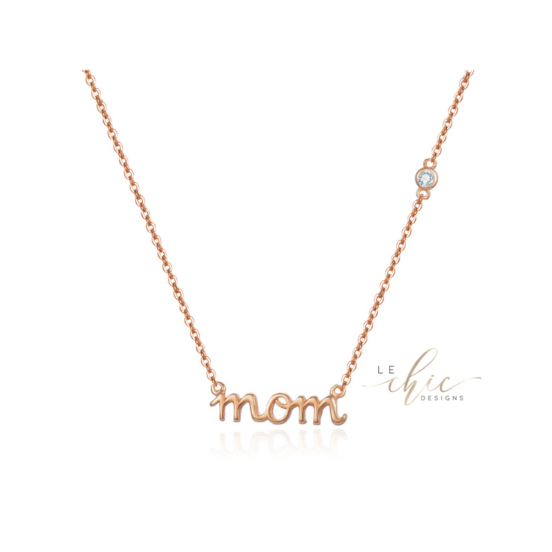 Mom Bezel Necklace