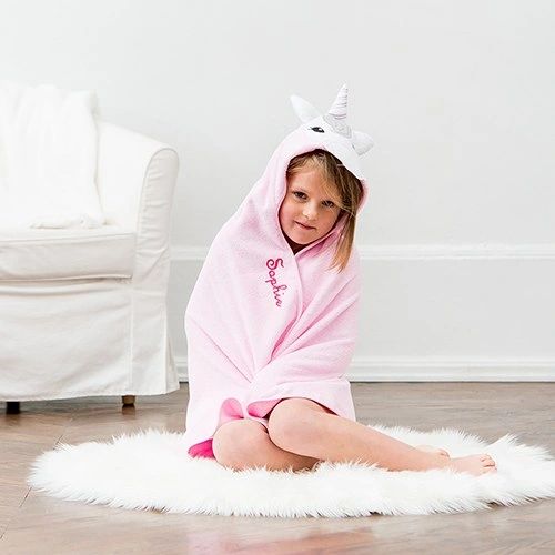 Unicorn Animal Face Hooded Towel