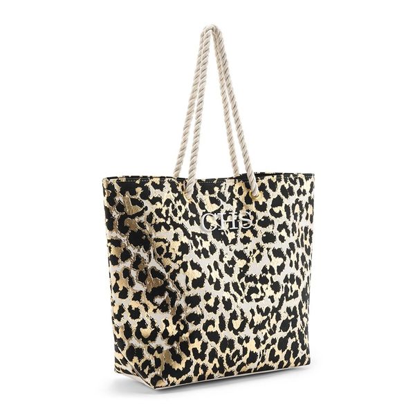 Leopard Print Tote Canvas Bag