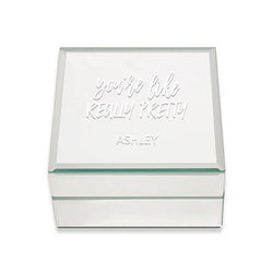 Small Personalized Mirrored Jewelry Box-You're like really pretty