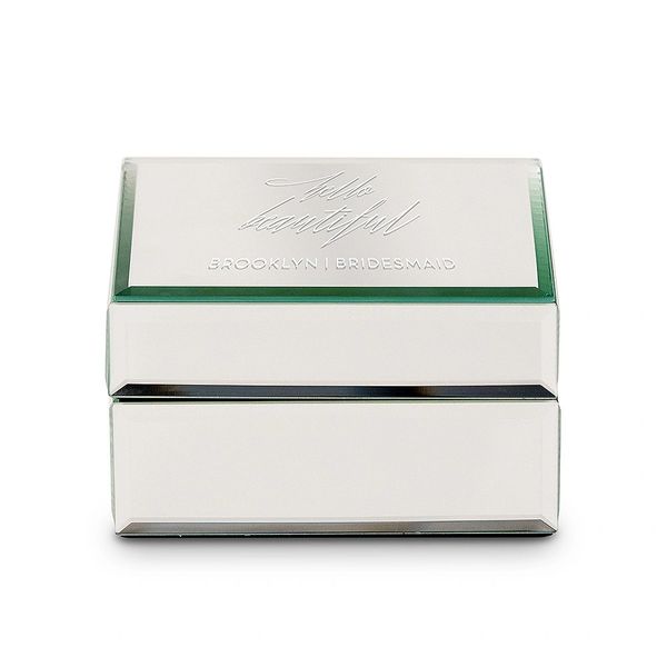 Small Personalized Mirrored Jewelry Box-Hello Beautiful