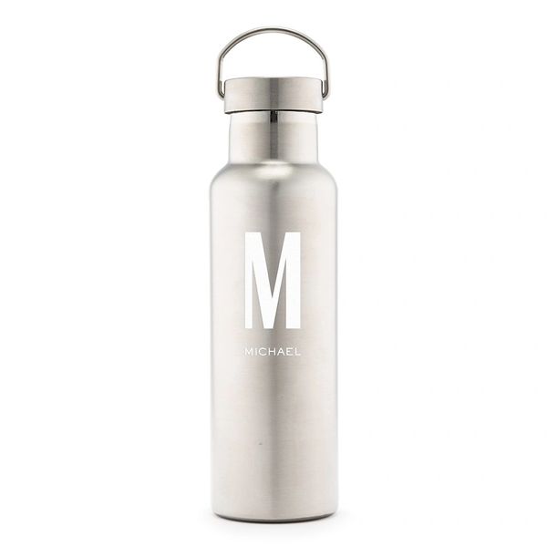 Personalized Chrome Reusable Water Bottle