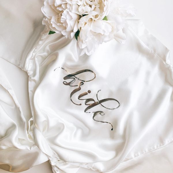GOLD Aria Bride Satin Robe