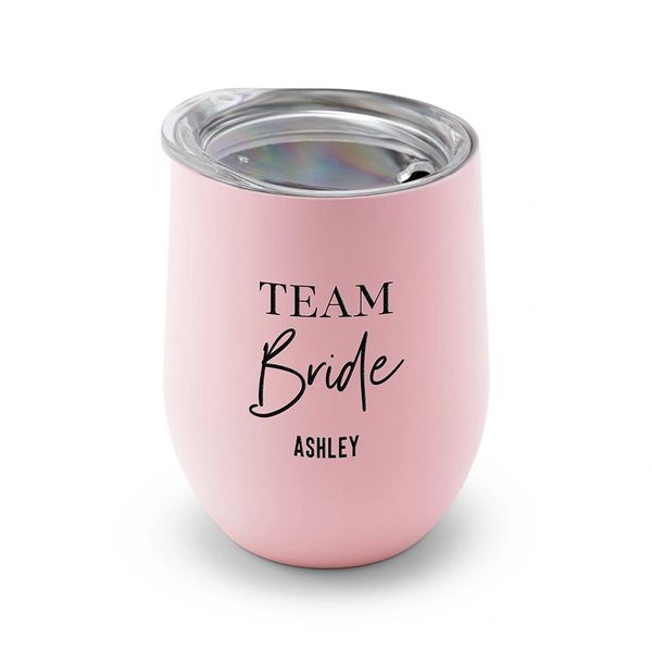 Stemless Stainless Steel Team Bride Travel Tumbler