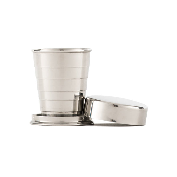 Silver Stainless Steel Collapsible Shot Glass