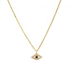 Open Evil eye necklace -No bad vibes