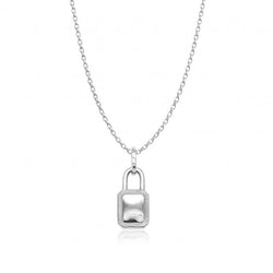 On lock Sterling silver necklace