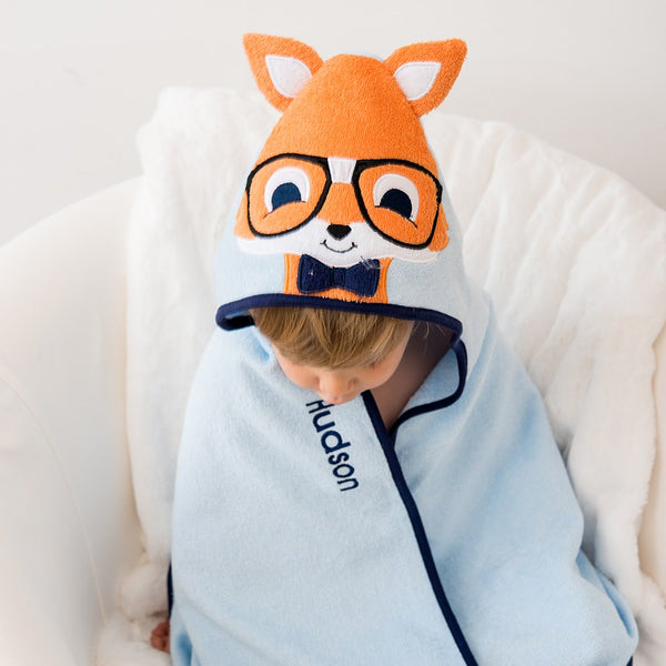 Fox Animal Face Hooded Towel