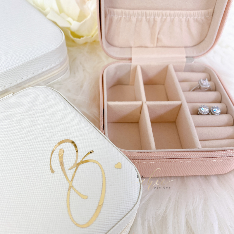 Personalized travel jewellery case